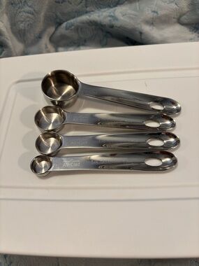 All Clad Stainless Steel Measuring Spoons- 4 piece set